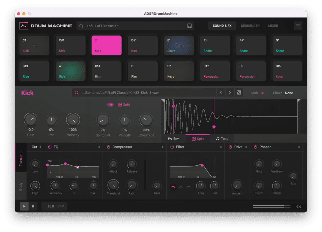 ADSR Sounds Drum Machine v1.2.0 STANDALONE, VSTi3 x64 VST Torrent